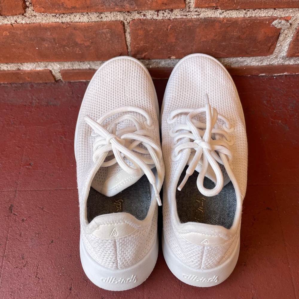 White All Birds Tree Runners size 8 EU 38